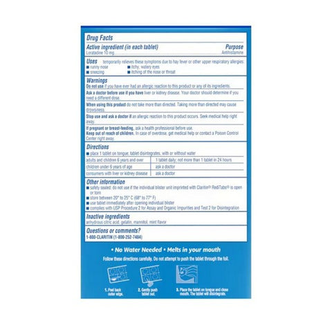 Bayer, Claritin Juniors 24 Hour Allergy RediTabs, 10 Tabs