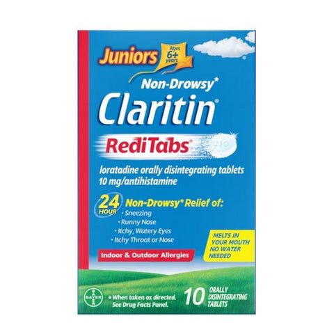 Bayer, Claritin Juniors 24 Hour Allergy RediTabs, 10 Tabs