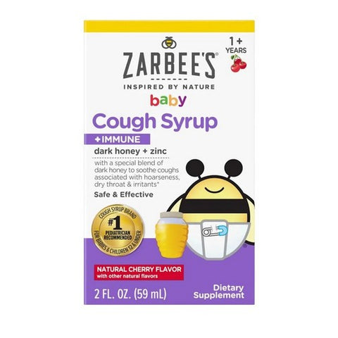 Neutrogena, Zarbee's Baby Cough Syrup + Immune Natural Cherry, 2 Oz