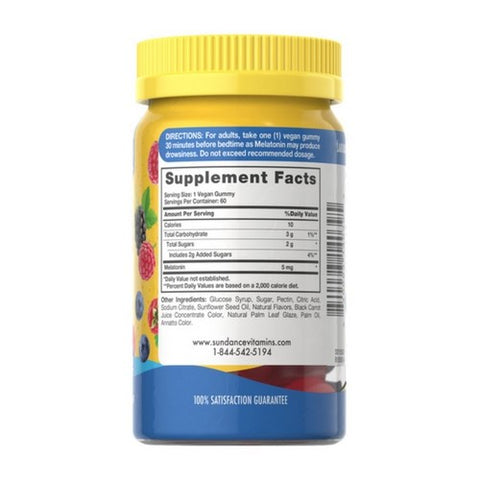 Sundance, Vitamins Stress Support Gummies + GABA and Lemon Balm Gummies Natural Lemon Strawberry, 32 Gummies