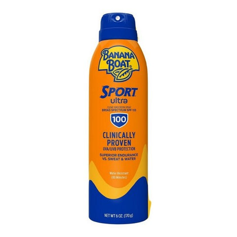 Banana Boat, Ultra Sport Clear Sunscreen Spray SPF 100, 6 Oz