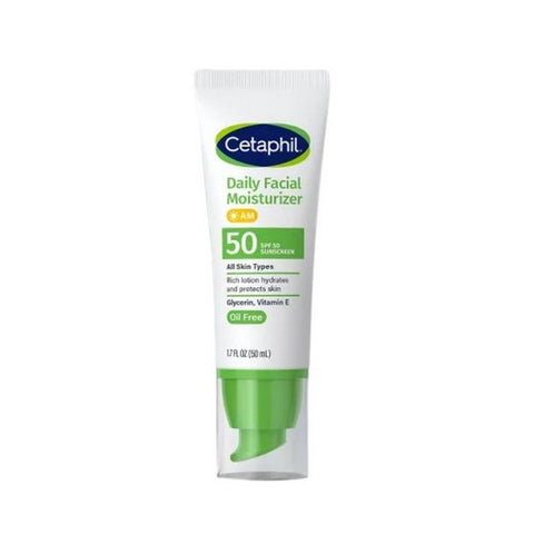 Cetaphil, Daily Facial Moisturizer With Sunscreen SPF 50+, 1.7 Oz