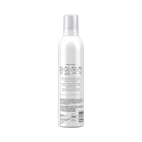 Crest, Olay Foaming Whip body Wash Birch Water & Lavender, 10.3 Oz