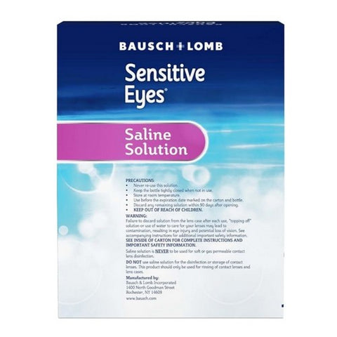 Bausch + Lomb, Gentle Sensitive Eyes Saline Solution, 24 Oz