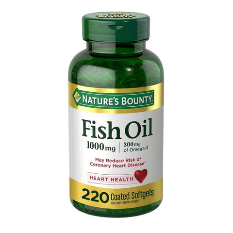 Nature's Bounty, Nature's Bounty Fish Oil Dietary Supplement, 1000 mg, 220 Caps