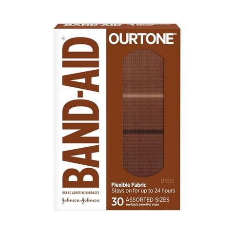 Band-Aid, OurTone Adhesive Bandages Assorted BR55, 30 Count