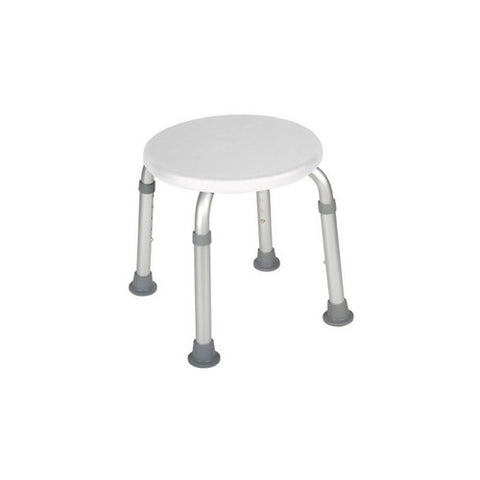 Drive Medical, White Adjustable Height Bath Stool, 1 Count