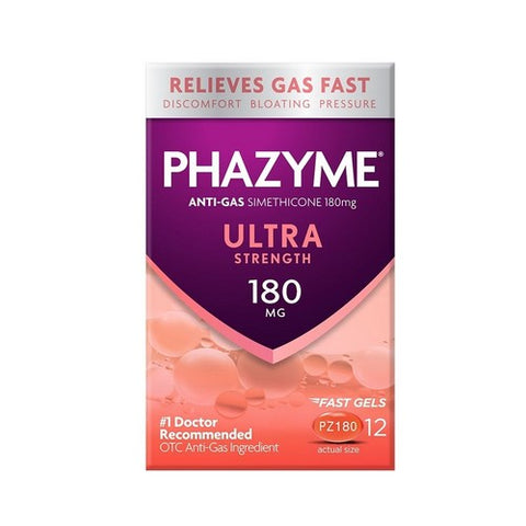Phazyme, Anti-Gas Ultra Strength Fast Gels, 180 mg, 48 count