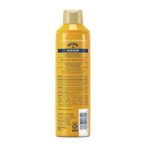 Gold Bond, No Mess Body Powder Spray Fresh Scent with Aloe, 7 Oz