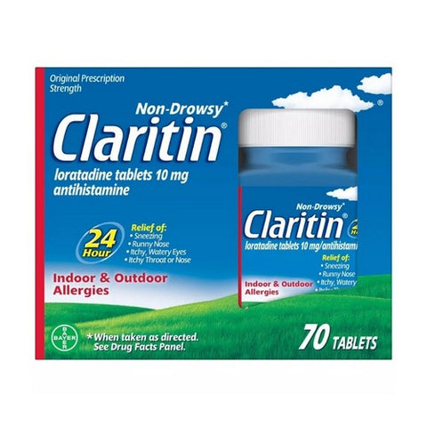 Claritin, Non Drowsy Allergy 24 Hour Relief Tablets, 10 mg, 70 Count