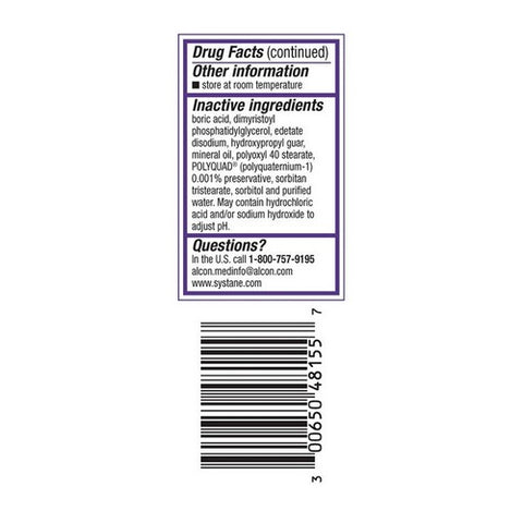 Systane, Complete Optimal Dry Eye Relief Lubricant, 5 Ml
