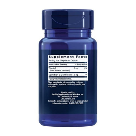 Life Extension, Essential Youth L-Ergothioneine, 5 mg, 30 Vegetarian Capsules