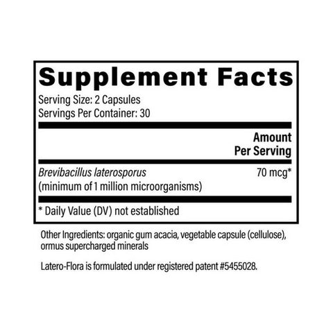 Global Healing Center, Lateroflora, 60 Caps