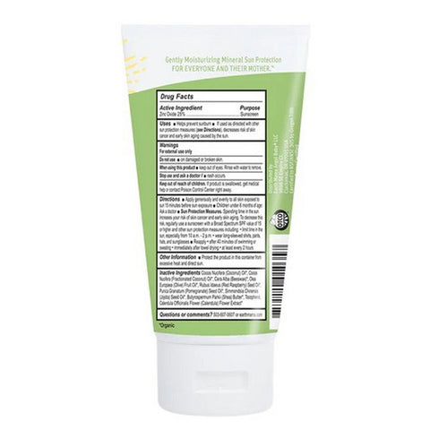 Earth Mama Angel Baby, Baby Mineral Sunscreen SPF 40, 3 Oz