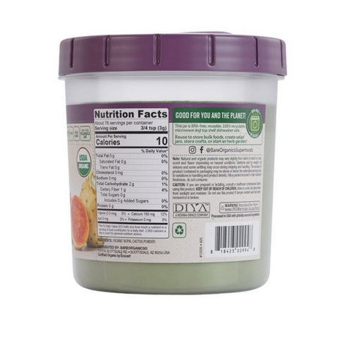 Bare Organics, Nopal Cactus Powder, 8 Oz