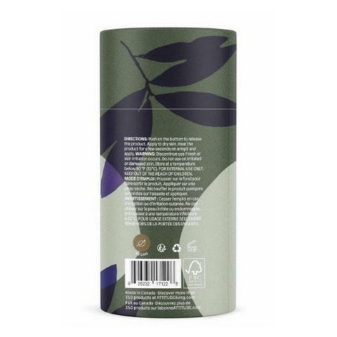 Attitude, Leaves Bar Deodorant Herbal Musk, 3 Oz
