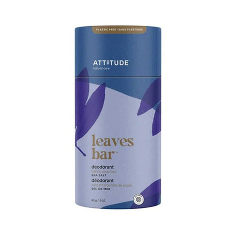 Attitude, Leaves Bar Deodorant Sea Salt, 3 Oz