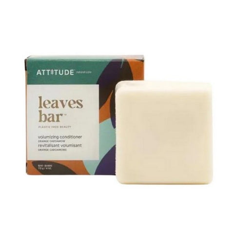 Attitude, Leaves Bar Volume Conditioner Orange Cardamom, 4 Oz