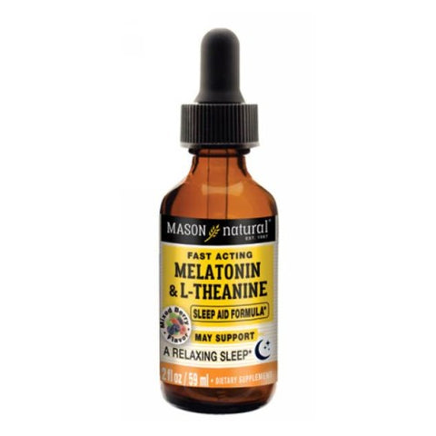 Mason, Melatonin & L-Theanine Drops, 2 Oz