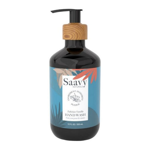 Saavy Naturals, Tahitian Vanilla Hand Wash, 12 Oz