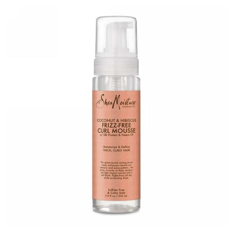 Shea Moisture, Frizz Free Curl Mousse Coconut Hibiscus, 7.5 Oz