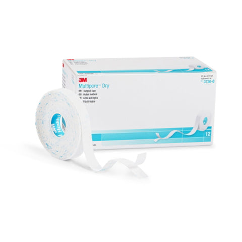 3M, Multipore Dry Dressing Retention Tape with Liner 1/2 Inch x 5-1/2 Yard White, 1 Roll