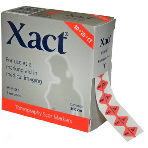 Xact, Mammography Tomosynthesis Scar Marker Xact Plastic with 1 cm Perforations, Box Of 1