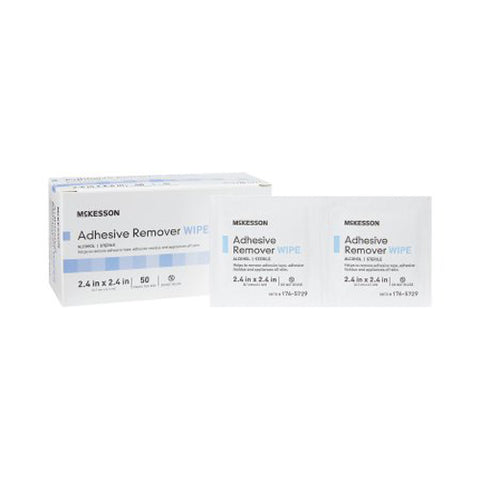 McKesson, Adhesive Remover 2-2/5 x 2-2/5 Inch Wipe, 1 Pack