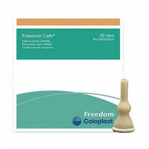 Coloplast, Freedom Cath Male External Catheter Self-Adhesive Non-sterile Large 35 mm, Box Of 30