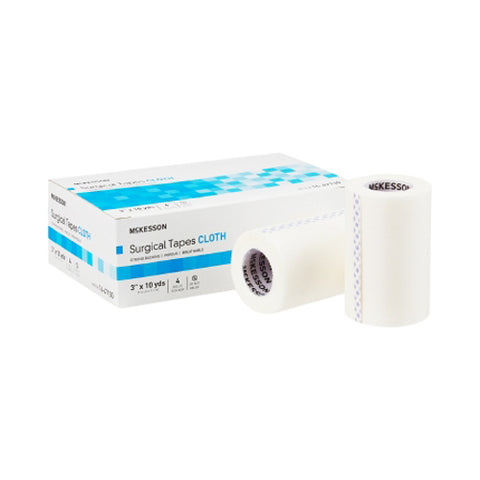 McKesson, Silk-Like Cloth Medical Tape 3 Inch x 10 Yard White, 1 Roll
