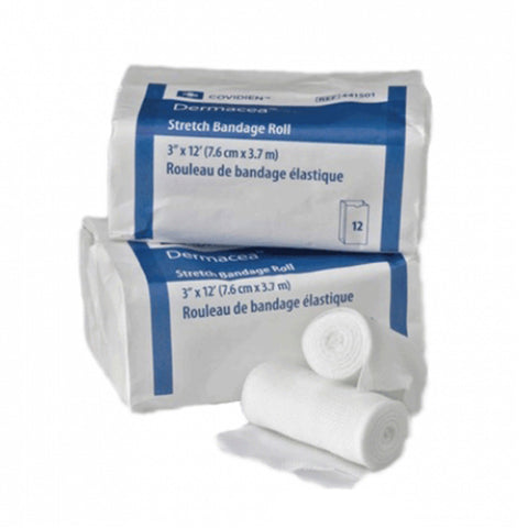 Cardinal, Dermacea Nonsterile Conforming Bandage Roll 3 Inch x 4 Yard, Count of 12