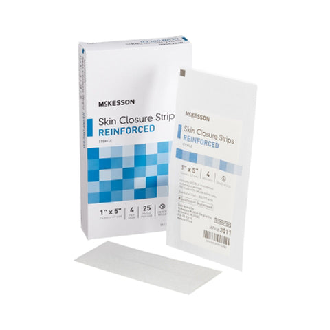 McKesson, Skin Closure Reinforced Strip 1 X 5 Inch, 1 Pack