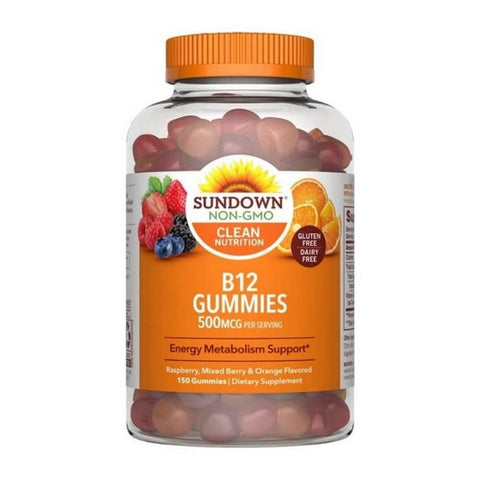Sundown Naturals, B12 Value Size Gummies, 500 mcg, 150 Count