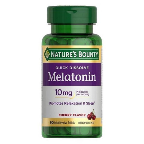 Nature's Bounty, Quick Dissolve Melatonin, 10mg, 90 Count
