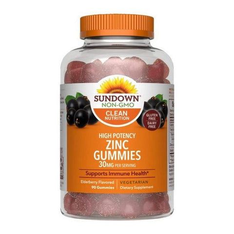 Sundown Naturals, Zinc Gummies, 90 Count