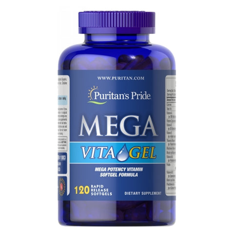 Puritan's Pride, Mega Vita Gel with Zinc, 120 Softgels