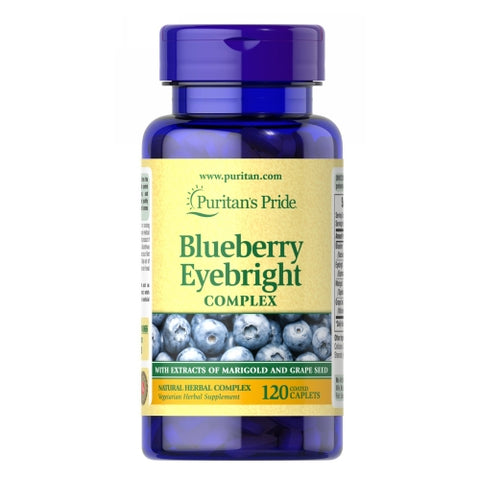 Puritan's Pride, Blueberry Eyebright Complex, 120 Caplets