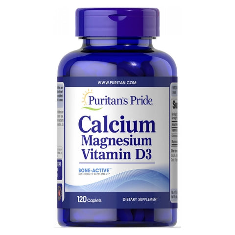Puritan's Pride, Calcium Magnesium Vitamin D3, 120 Caplets