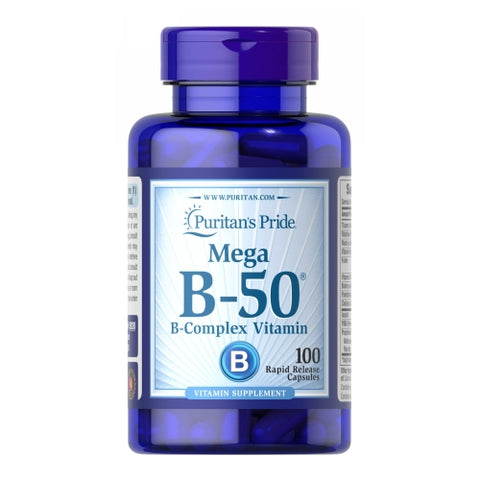 Puritan's Pride, Vitamin B-50 Complex, 100 Capsules