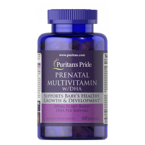 Puritan's Pride, Prenatal Multivitamin with DHA, 60 Softgels