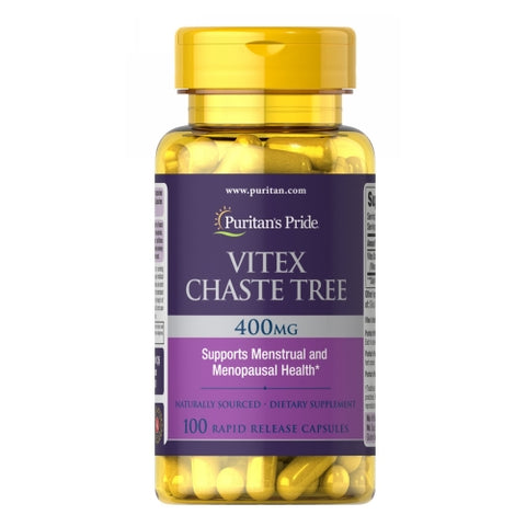 Puritan's Pride, Vitex Chaste Tree, 400 mg, 50 Capsules