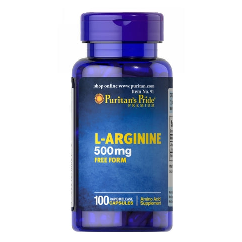 Puritan's Pride, L-Arginine, 500 mg, 100 Caps
