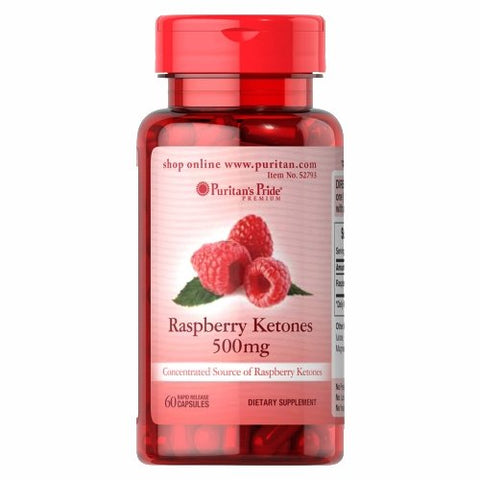 Puritan's Pride, Raspberry Ketones, 500 mg, 60 Capsules