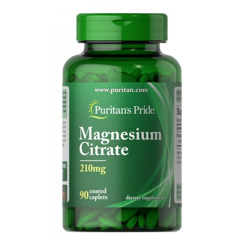 Puritan's Pride, Magnesium Citrate, 210 mg, 90 Caplets