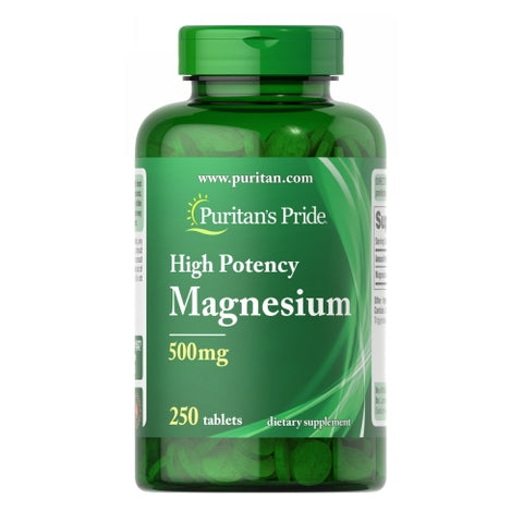 Puritan's Pride, Magnesium, 500 mg, 250 Tablets