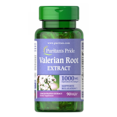 Puritan's Pride, Valerian Root, 1000 mg, 90 Softgels