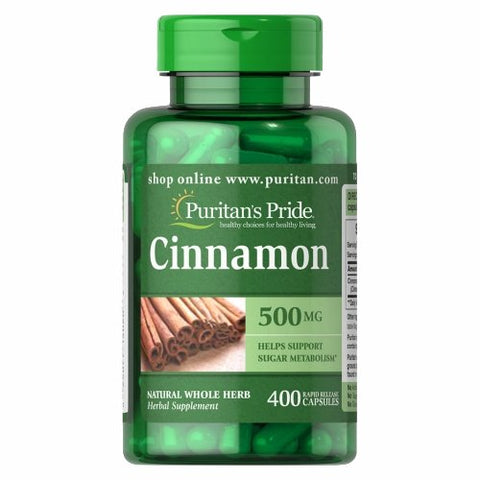 Puritan's Pride, Cinnamon, 500mg, 400 Capsules