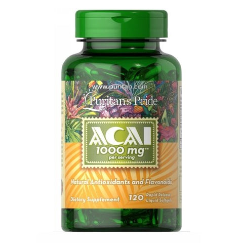 Puritan's Pride, Acai, 1000 mg, 120 Softgels