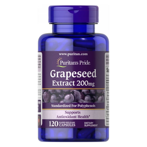 Puritan's Pride, Grapeseed Extract, 200 mg, 120 Capsules