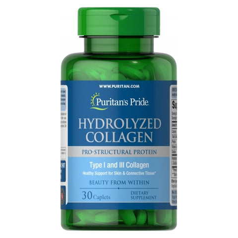 Puritan's Pride, Hydrolyzed Collagen Trial Size, 1000 mg, 30 Caplets